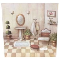 Quadro ALINE BAGNO Shabby 60x60cm