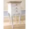 vendita online comodino francese ROMA 4 in legno bianco decape shabby chic