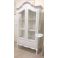 vetrina modello ROMA 3 in legno decape massello con ripiani shabby chic.