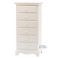 cassettiera Loren in legno decape 6 cassetti provenzali colore bianco shabby chic online