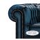 Divano e poltrona Chesterfield a 1 a  2 a 3 posti in vera pelle originale inglese vintage modello Roma BLU Antico online