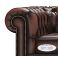 Divano e poltrona Chesterfield a 1 a  2 a 3 posti in pelle Country vintage modello Roma MARRONE BROWN