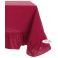 tovaglia rettangolare stile country in tessuto provenzale online ELISE 4 colore ROSSO MARSALE con balza shabby chic