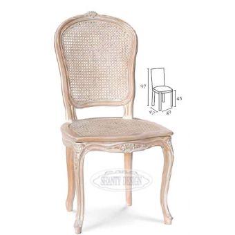 Sedia Country con Paglia di Vienna DORIAN 1 Sedie / Sgabelli Shabby Chic