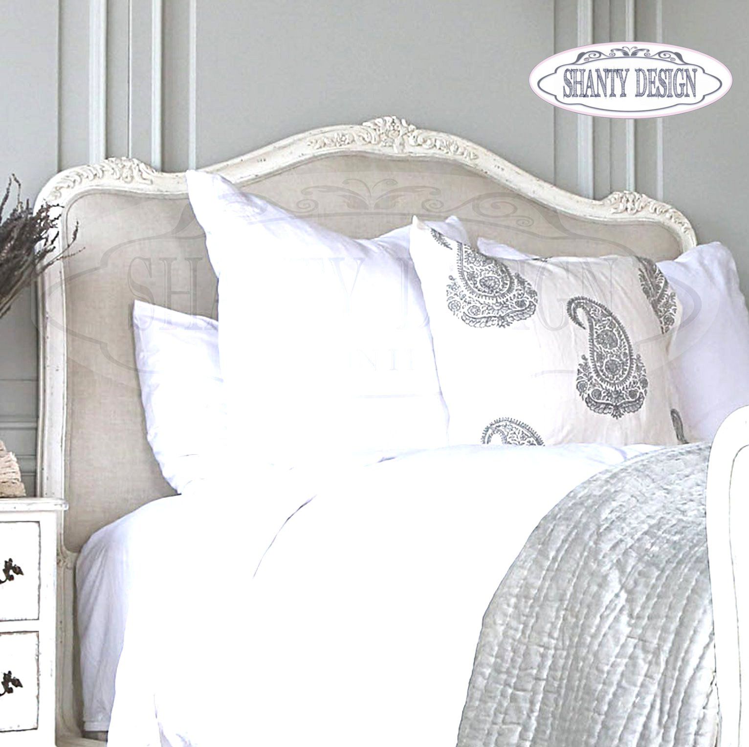 Letto Matrimoniale Shabby Con Contenitore