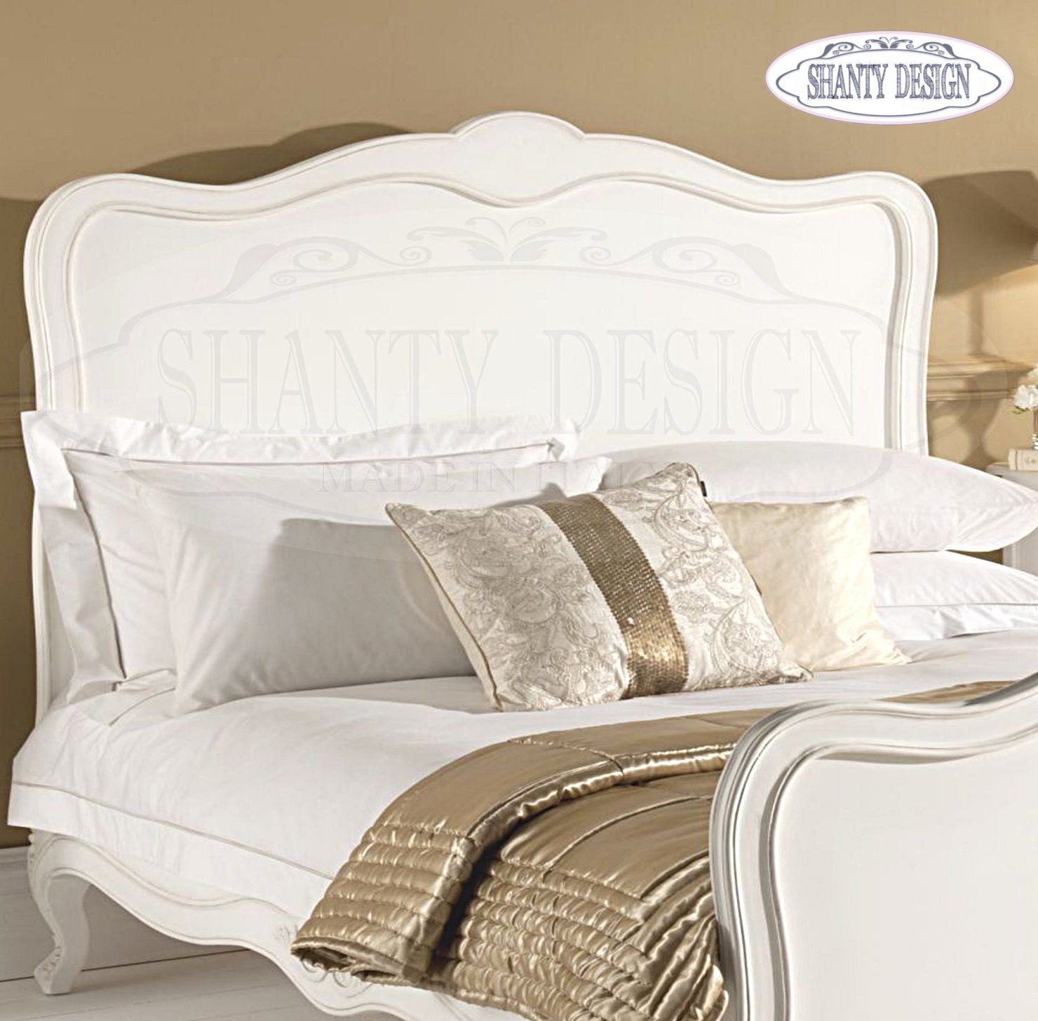 Testata Letto Matrimoniale Shabby Chic Clarissa 4 Letti