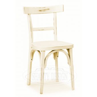 Sedia in legno ROMA 3 bianco decape per arredamento bar ristoranti beb hotel in stile vintage retro shabby online