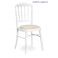 sedia roma 9 impilabile in legno bianco chiavarina parigina imbottita per bar hote bistrot shabby online