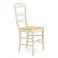 sedia ROMA 13 in legno crema beige shabby decapato per arredamento bar ristorante b&b in stile shabby provenzale