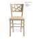 Sedia ROMA 15 in legno traforato in stile vintage retrò bianca con seduta imbottita per ristoranti bar shabby online