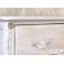 Cassettiera Clarissa 5 in legno bianco  decapata country con cassetti in stile shabby chic online.