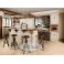 Cucina 2 in stile provenzale realizzata su misura falegnameria roma in legno massello castagno rovere online