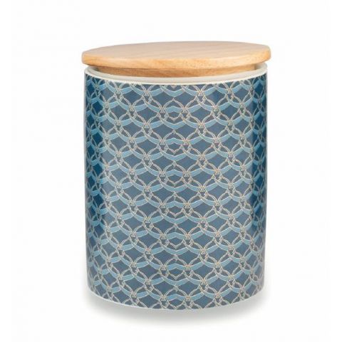 Barattolo Ceramica Blu SHABBY ROMA Barattolo Ceramica Blu SHABBY ROMA