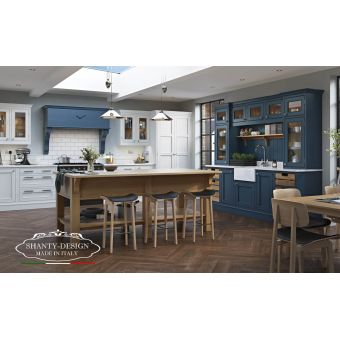 cucine country chic con isola cucina centrale in legno massello cucina su misura roma online shabby