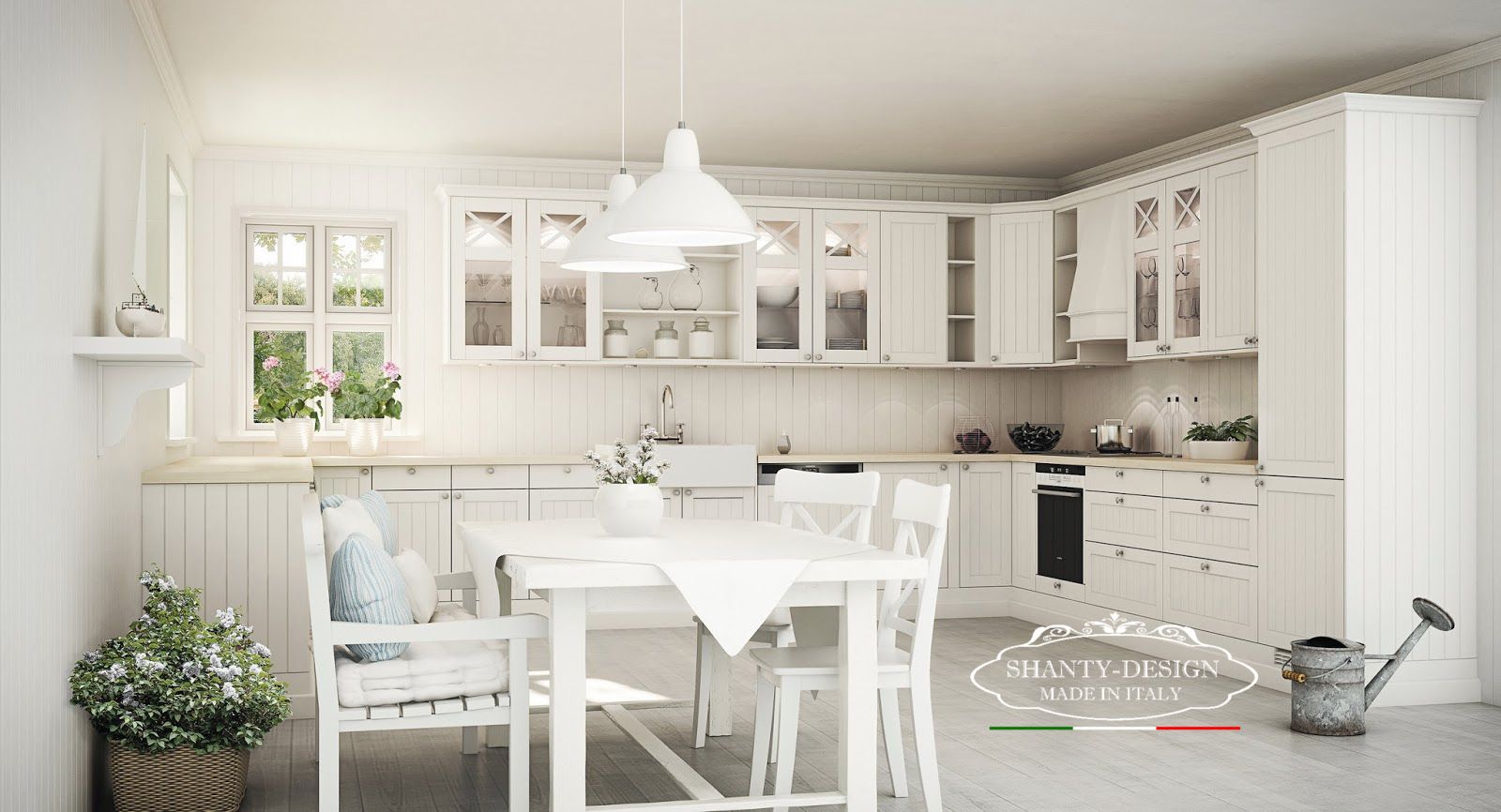 Cucina Country Chic Sala Da Pranzo Stile Country Sedia Country Chic In  Legno E Paglietta