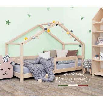 letto cameretta montessori 3 in legno stile nordico shabby per bambini e ragazzi stile country roma online  