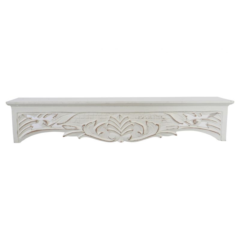 Mensola Legno Shabby Chic Parigi 2 Mensole Fregi Camini