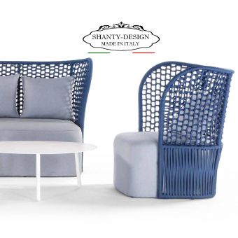 SALOTTO GIARDINO SHABBY_con divano e due poltroncine in resina Outdoor ROMA 3