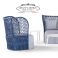 poltrona da giardino resina salotto da esterno rattan shabby e moderno ROMA 3 online vendita