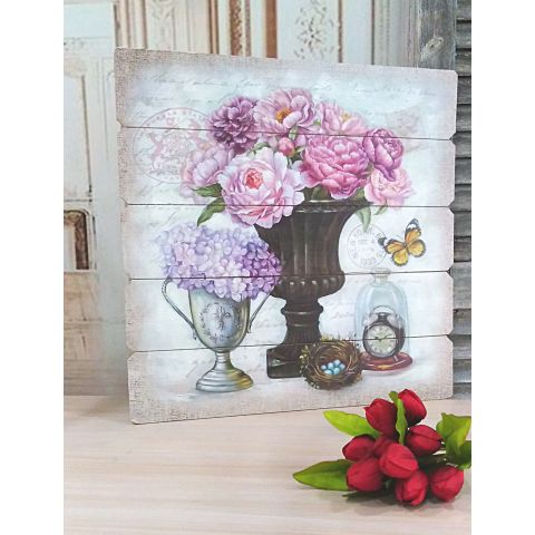 Quadro Per Cucina Dipinto Su Legno Shabby Chic Roma 7 Quadri