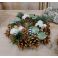 ghirlanda verde  natalizia  in stile shabby in legno con pigne e aghi di pino natale (9)