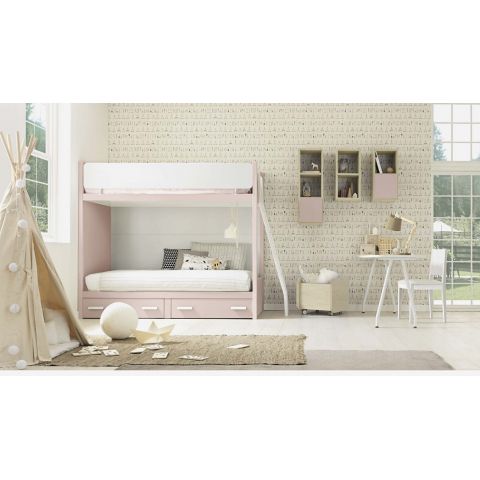 CAMERETTA con letto a castello MONTESSORI per Bambini stile SCANDINAVO  NORDICO OSLO 4 CAMERETTE BAMBINI Shabby Chic