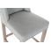 sgabello in stile shabby country chic in tessuto capitonnè grigio chiaro e legno massello stile provenzale online roma  