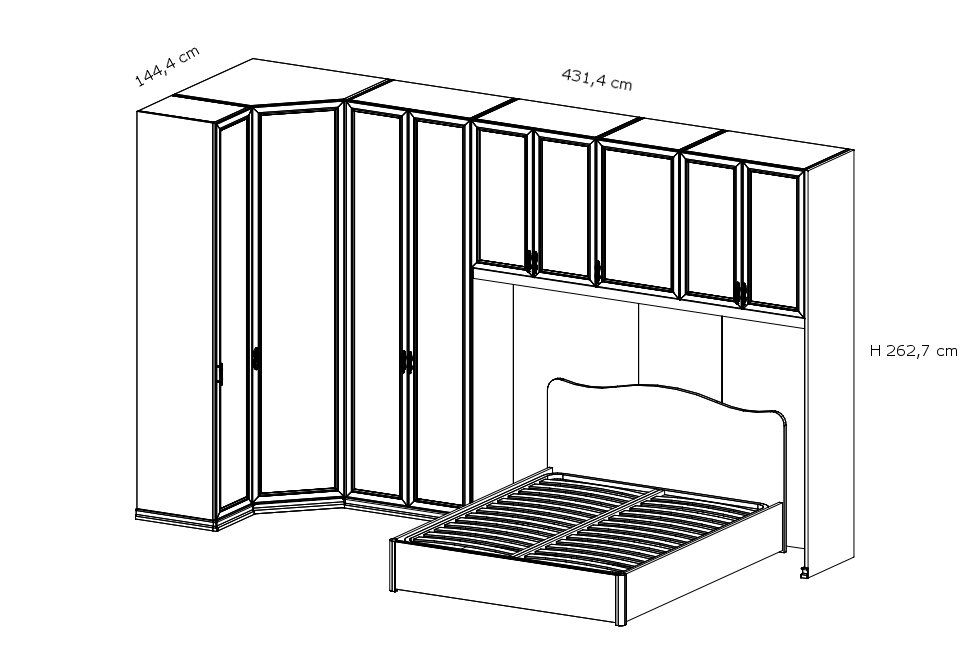 Mondo Convenienza Misure Armadio A Ponte Camera Matrimoniale